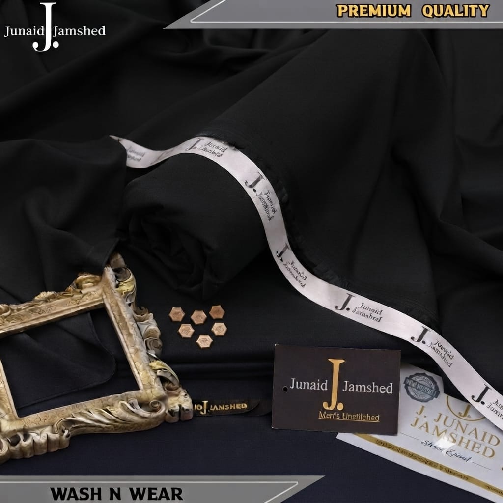 J. JUNAID JAMSHED PREMIUM WASH N WEAR JET BLACK