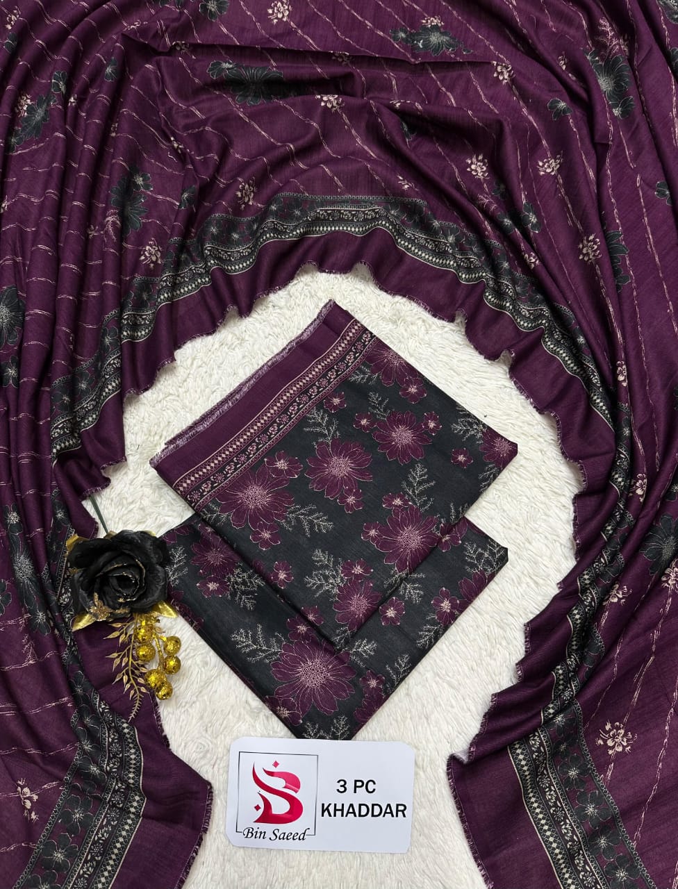 Binsaeed khaddar 3-Piece 100% Orignal RC 1003