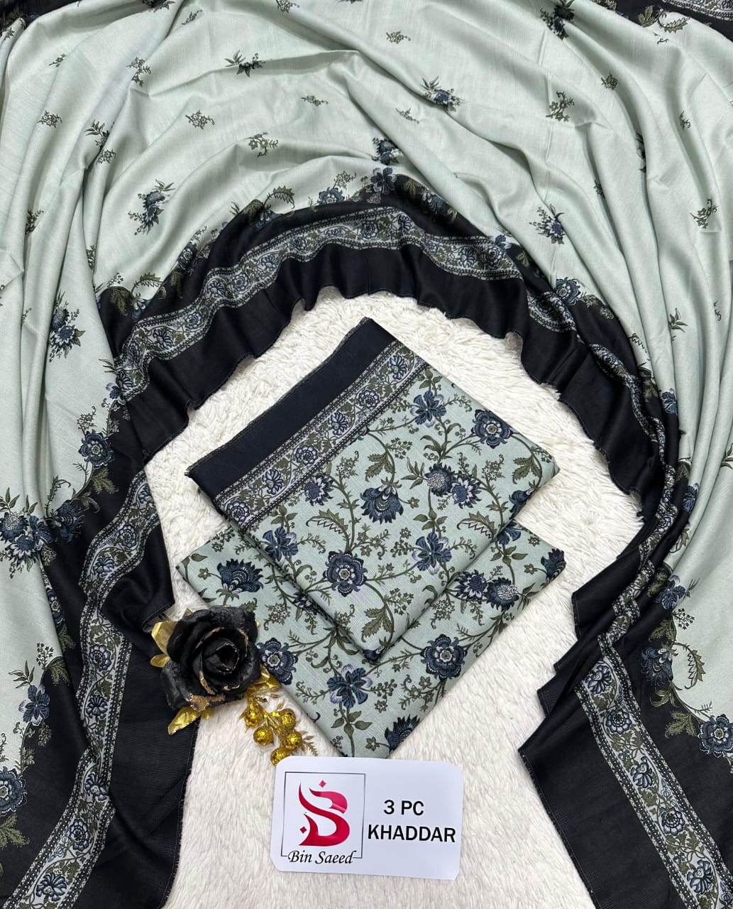 Binsaeed khaddar 3-Piece 100% Orignal RC 1006