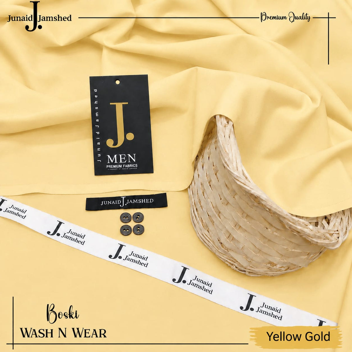 J. JUNAID JAMSHAED - FOUR SEASONS WASH & WEAR YELLOW GOLD