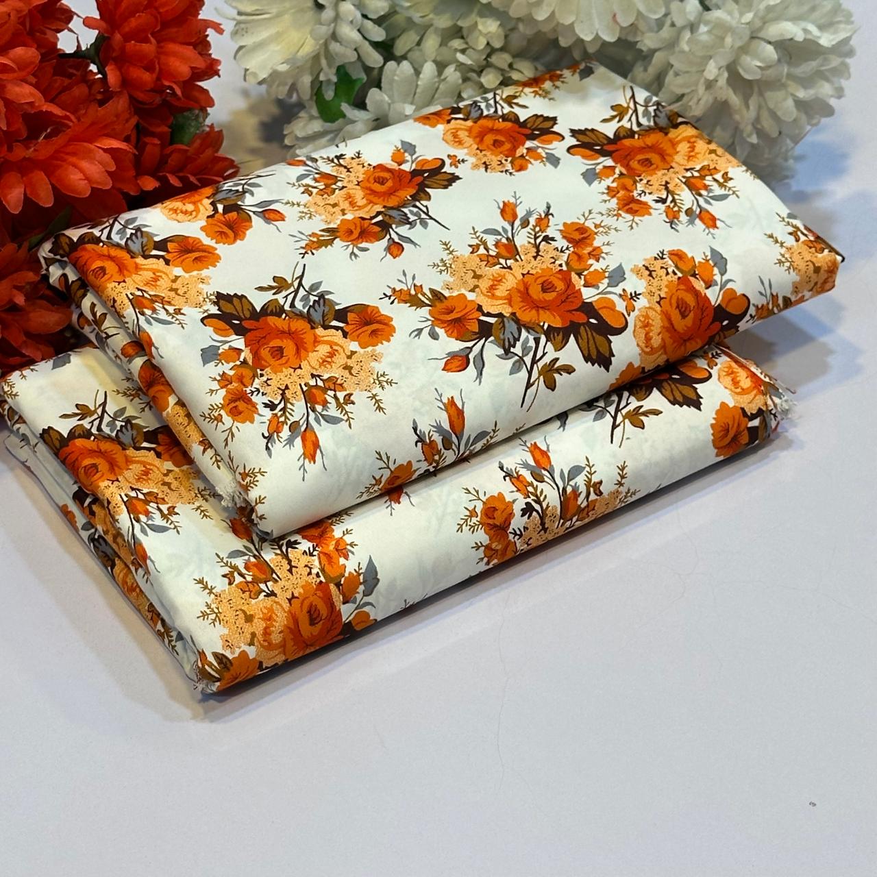 2 Piece - Summer Cotton Digital Printed Suit RC