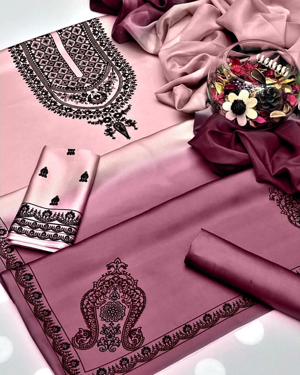 Lulusar Pure Silk Unstitched 3-Piece 232