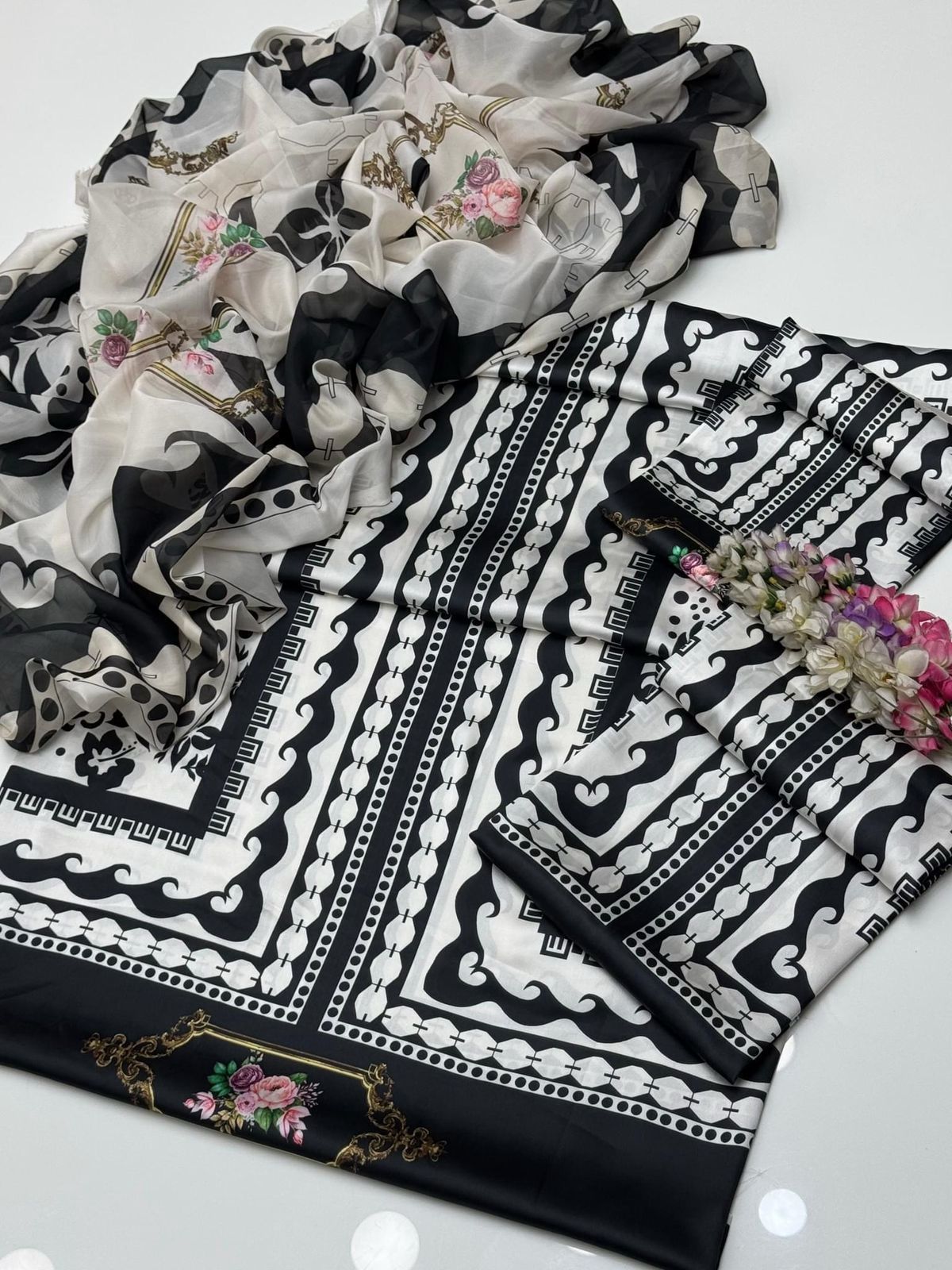 Lulusar Pure Silk Unstitched 3-Piece 225