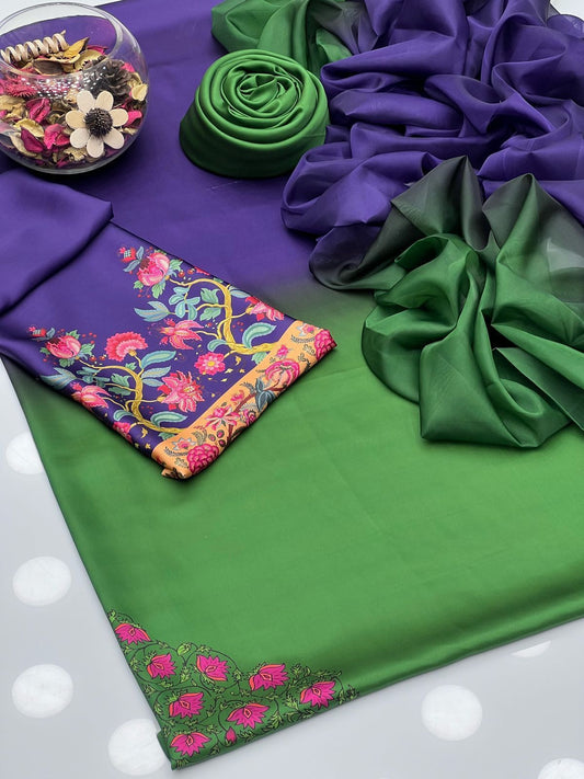 Lulusar Pure Silk Unstitched 3-Piece 221