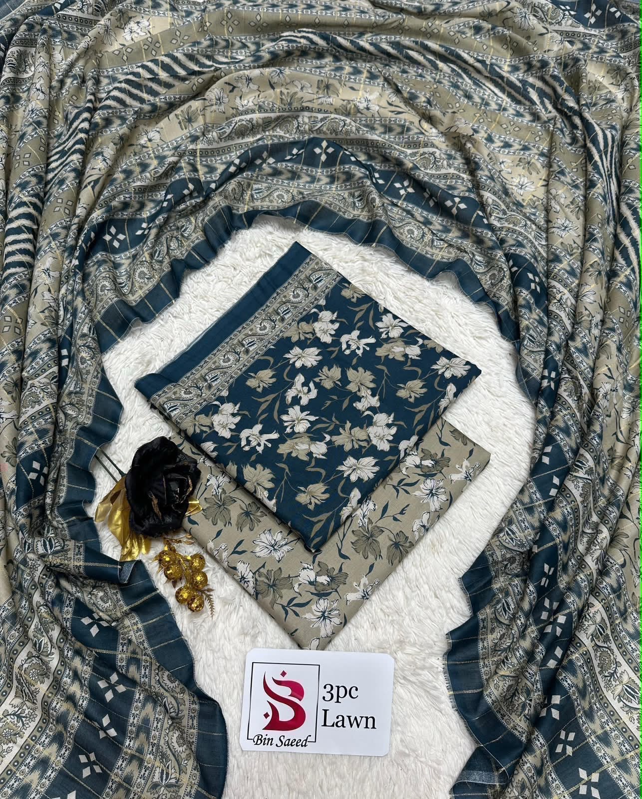 Orignal Binsaeed Lawn 3-piece Unstitched 2026