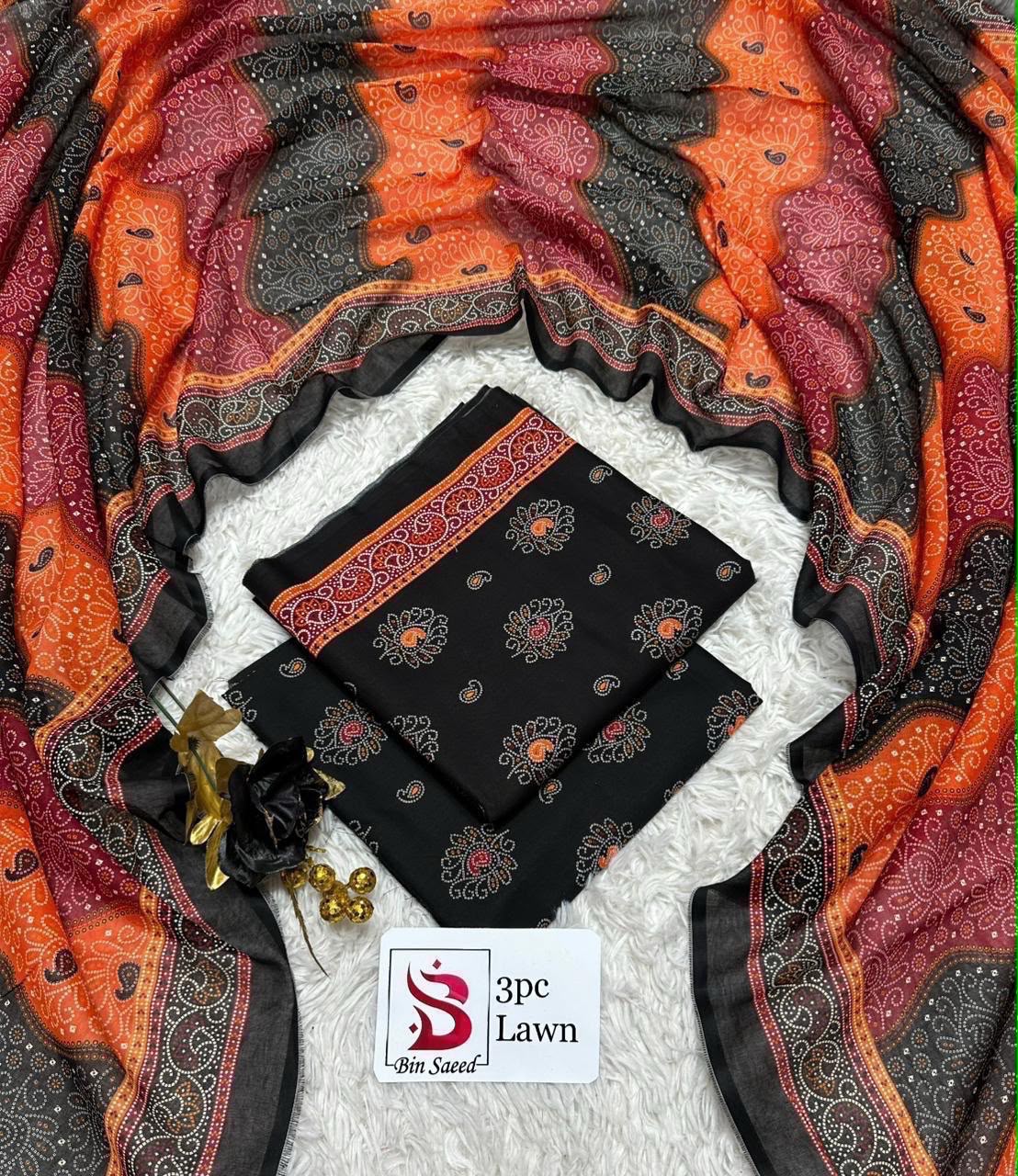 Orignal Binsaeed Lawn 3-piece Unstitched 2026