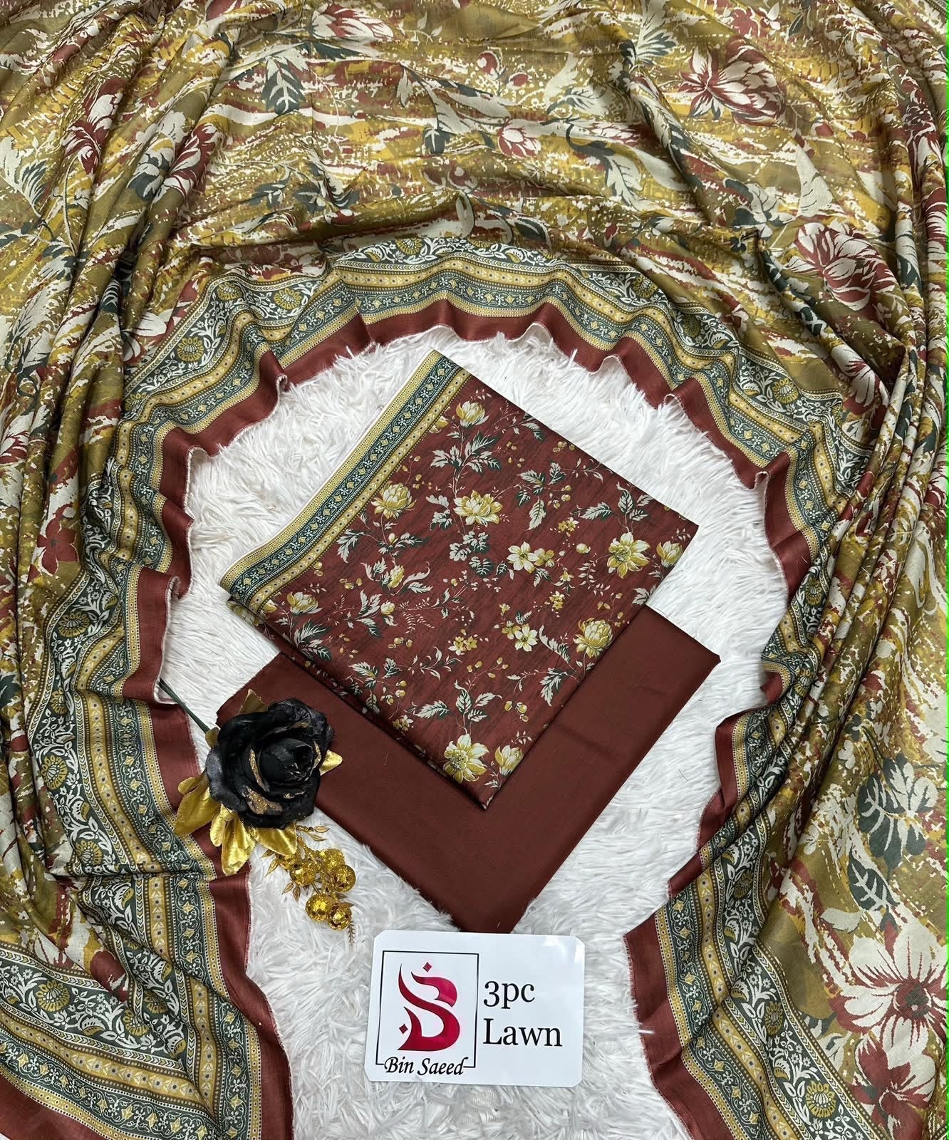 Orignal Binsaeed Lawn 3-piece Unstitched 2026