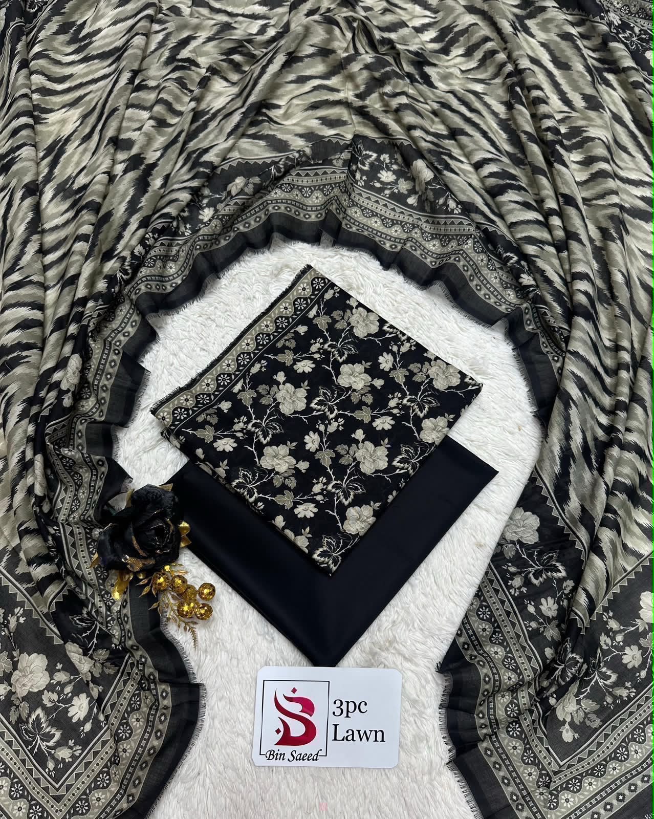 Orignal Binsaeed Lawn 3-piece Unstitched 2026