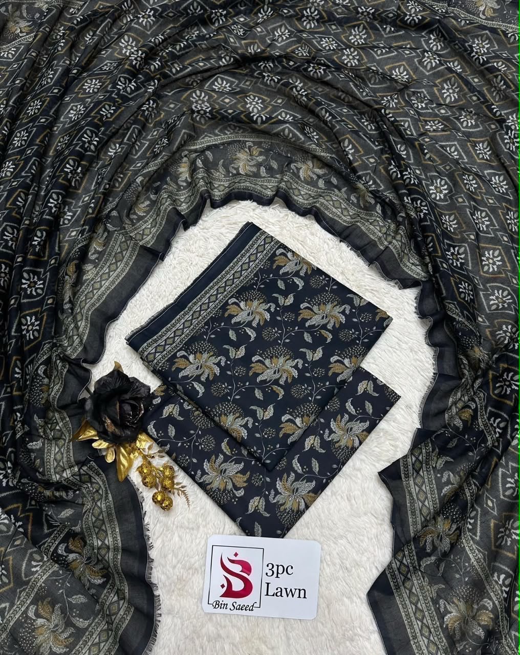 Orignal Binsaeed Lawn 3-piece Unstitched 2026