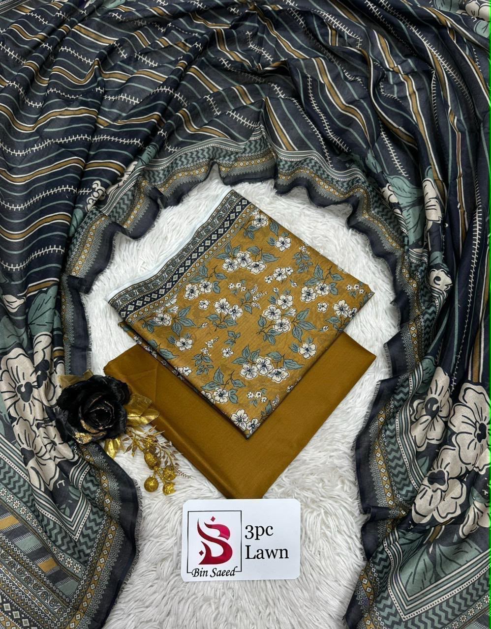Orignal Binsaeed Lawn 3-piece Unstitched 2026
