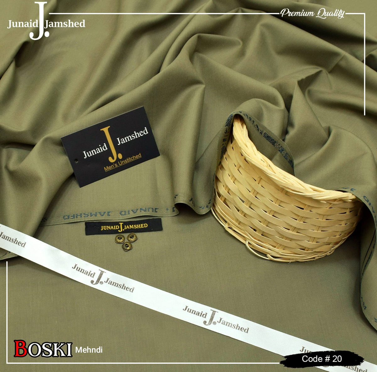 J. JUNAID JAMSHAED - FOUR SEASONS WASH & WEAR BOSKI MEHNDI