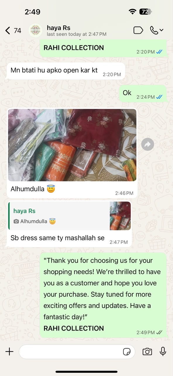 Customer feedback