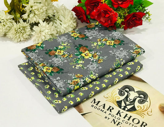 2 Piece - Summer Cotton Digital Printed Suit RC
