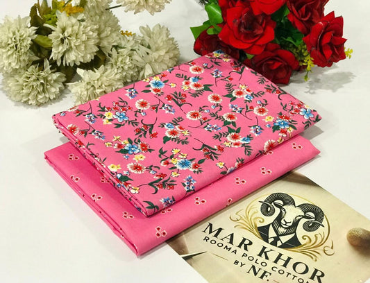 2 Piece - Summer Cotton Digital Printed Suit RC