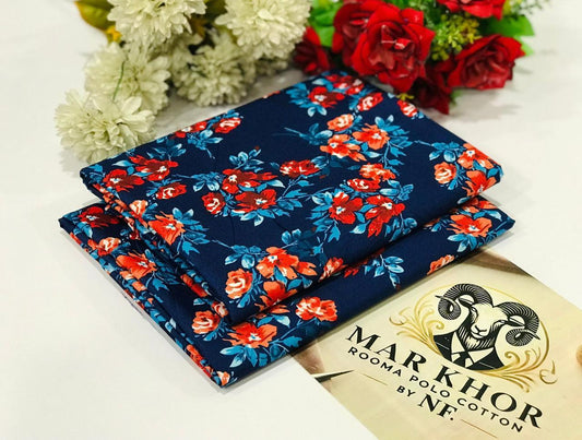2 Piece - Summer Cotton Digital Printed Suit RC