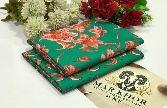 2 Piece - Summer Cotton Digital Printed Suit RC