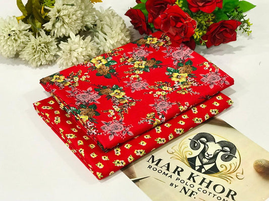 2 Piece - Summer Cotton Digital Printed Suit RC