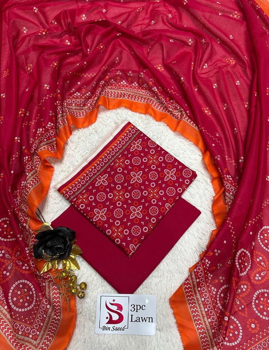 Orignal Binsaeed Lawn 3-piece Unstitched 2026