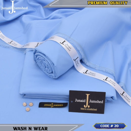 J. JUNAID JAMSHED PREMIUM WASH N WEAR LIGHT SKY BLUE