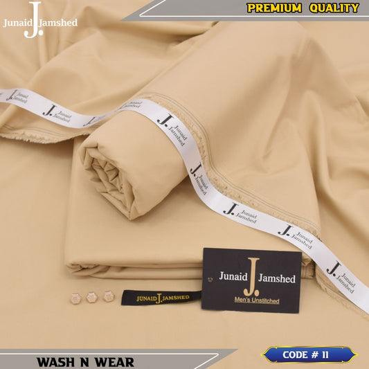 J. JUNAID JAMSHED PREMIUM WASH N WEAR ALMOND CREAM