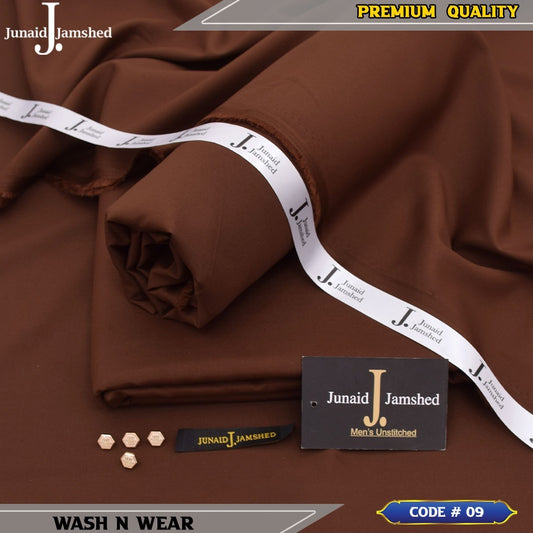 J. JUNAID JAMSHED PREMIUM WASH N WEAR DARK CHOCOLATE