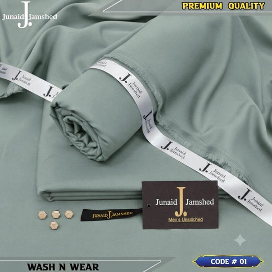 J. JUNAID JAMSHED PREMIUM WASH N WEAR PISTACHIO GREY