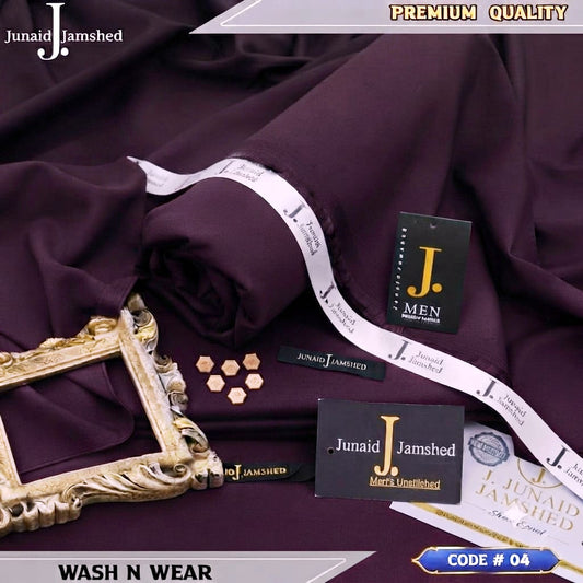 J. JUNAID JAMSHED PREMIUM WASH N WEAR IMPERIAL PLUM