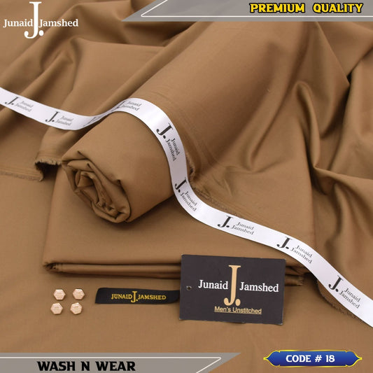 J. JUNAID JAMSHED PREMIUM WASH N WEAR WARM CARAMEL