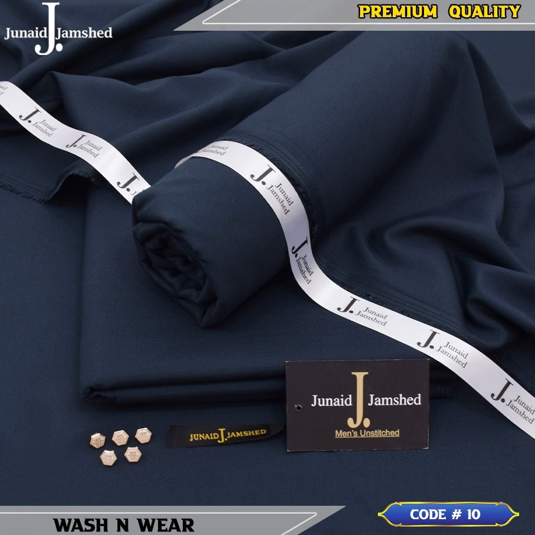 J. JUNAID JAMSHED PREMIUM WASH N WEAR DARK NAVY BLUE