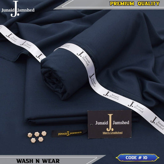 J. JUNAID JAMSHED PREMIUM WASH N WEAR DARK NAVY BLUE