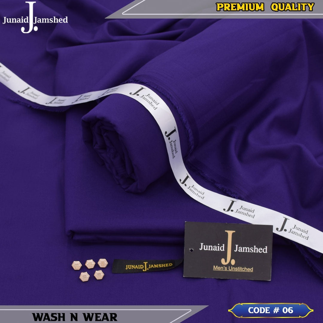 J. JUNAID JAMSHED PREMIUM WASH N WEAR ROYAL PURPLE