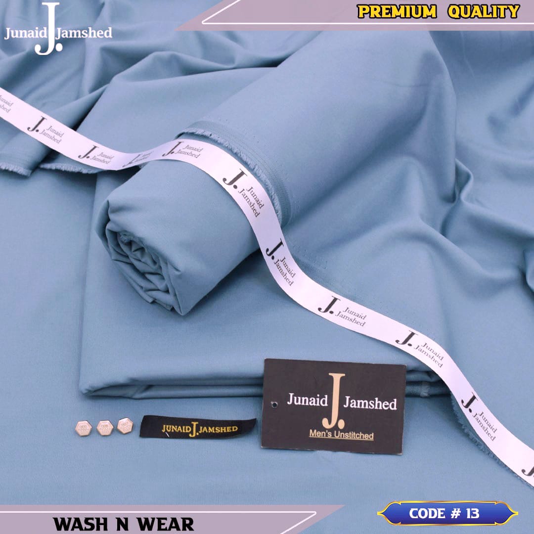 J. JUNAID JAMSHED PREMIUM WASH N WEAR ICE BLUE