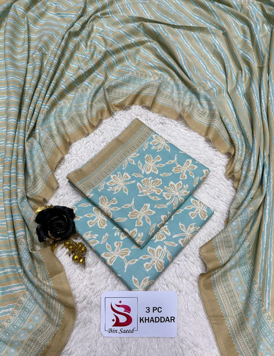 Binsaeed khaddar 3-Piece 100% Orignal RC 1007