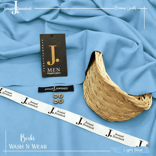 J. JUNAID JAMSHAED - FOUR SEASONS WASH & WEAR LIGHT BLUE
