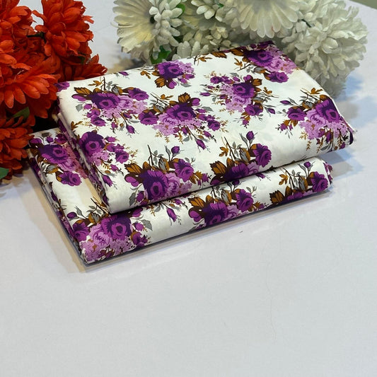 2 Piece - Summer Cotton Digital Printed Suit RC