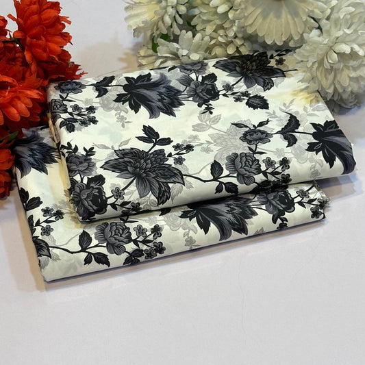 2 Piece - Cotton Cambric Printed Suit RC