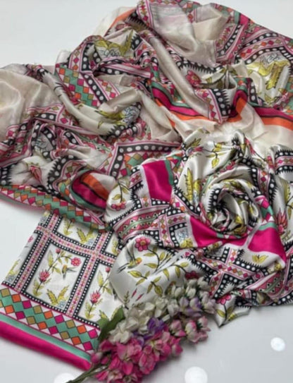 Lulusar Pure Silk Unstitched 3-Piece 223