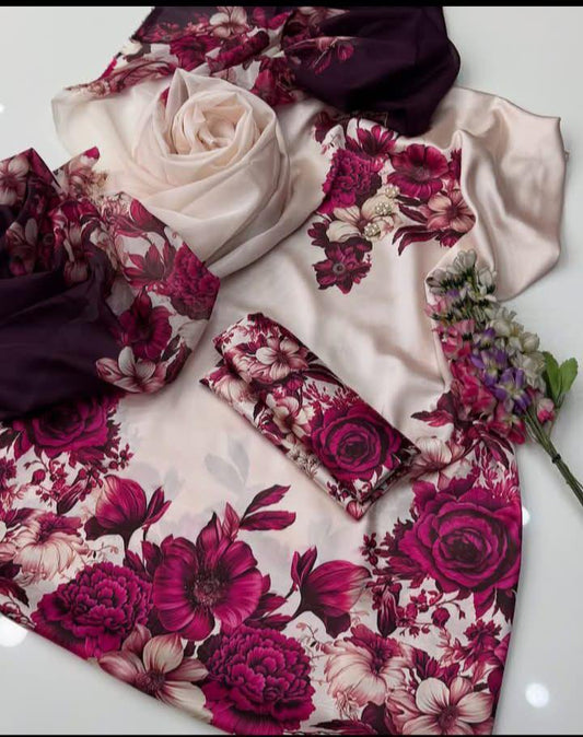 Lulusar Pure Silk Unstitched 3-Piece 209