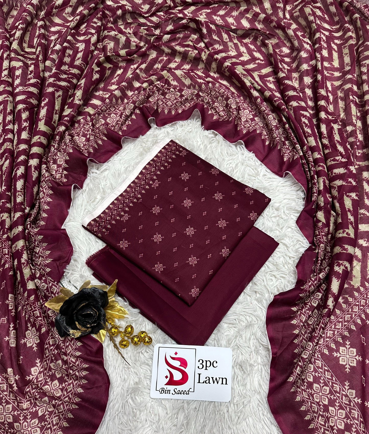 Orignal Binsaeed Lawn 3-piece Unstitched 2026