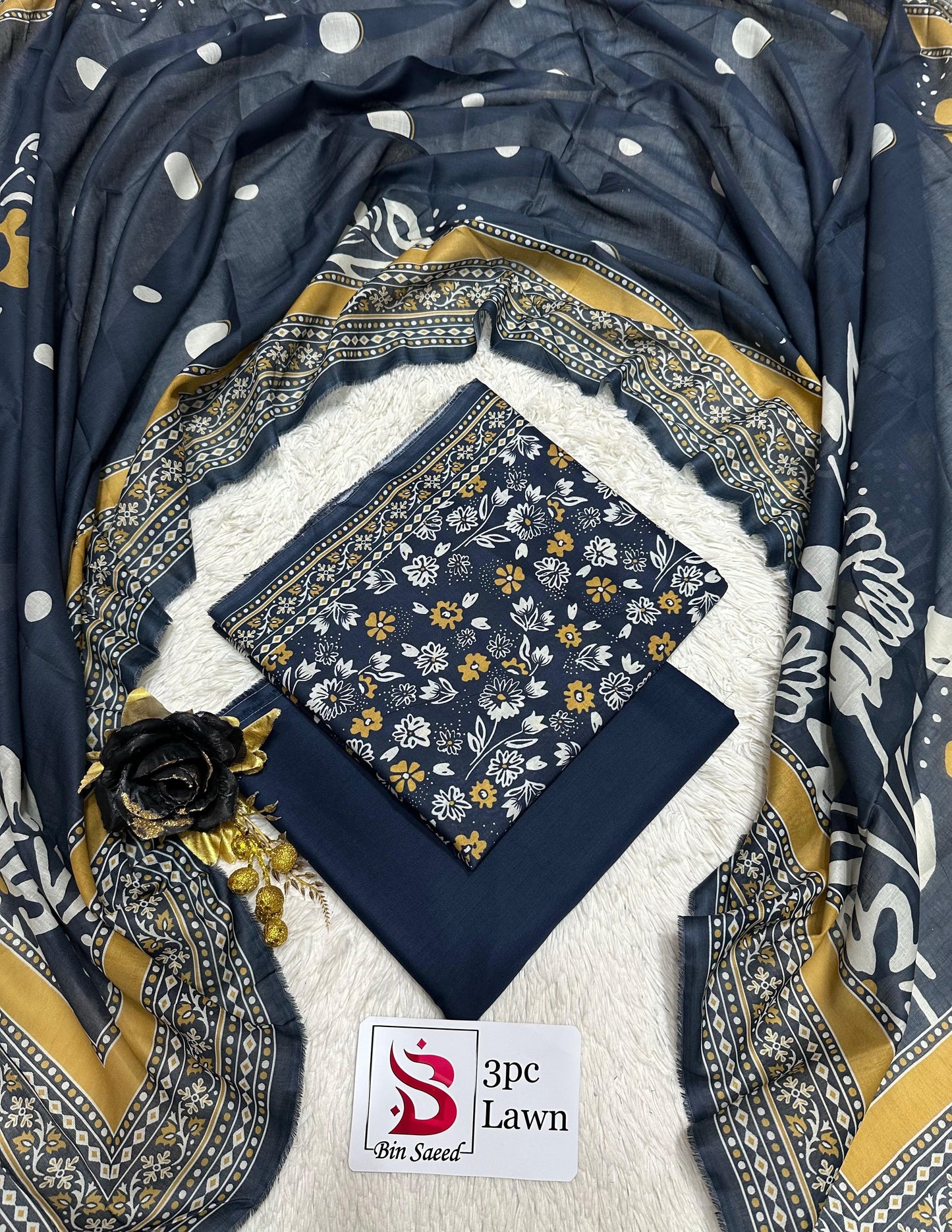 Orignal Binsaeed Lawn 3-piece Unstitched 2026