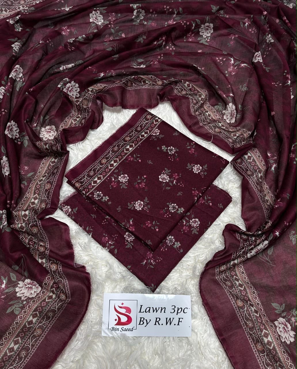 Orignal Binsaeed Lawn 3-piece Unstitched 2026