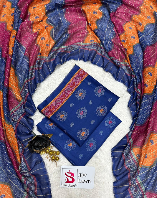 Orignal Binsaeed Lawn 3-piece Unstitched 2026