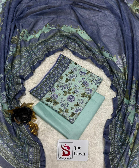 Orignal Binsaeed Lawn 3-piece Unstitched 2026