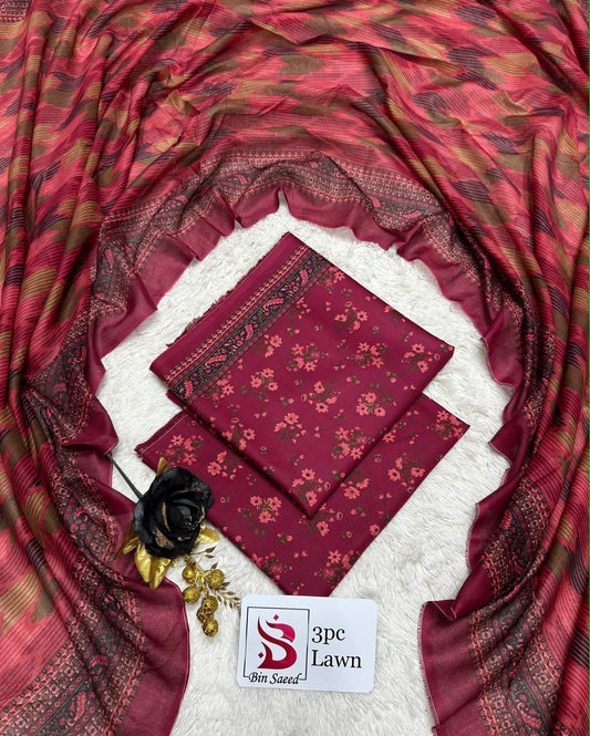 Orignal Binsaeed Lawn 3-piece Unstitched 2026