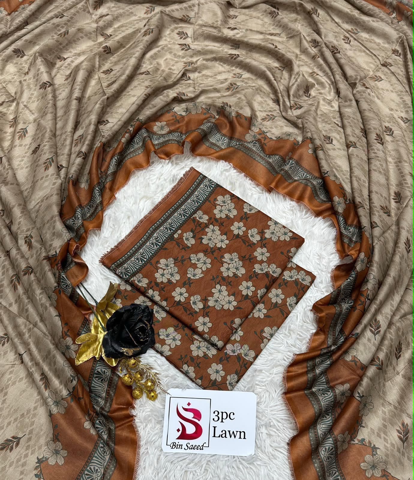 Orignal Binsaeed Lawn 3-piece Unstitched 2026