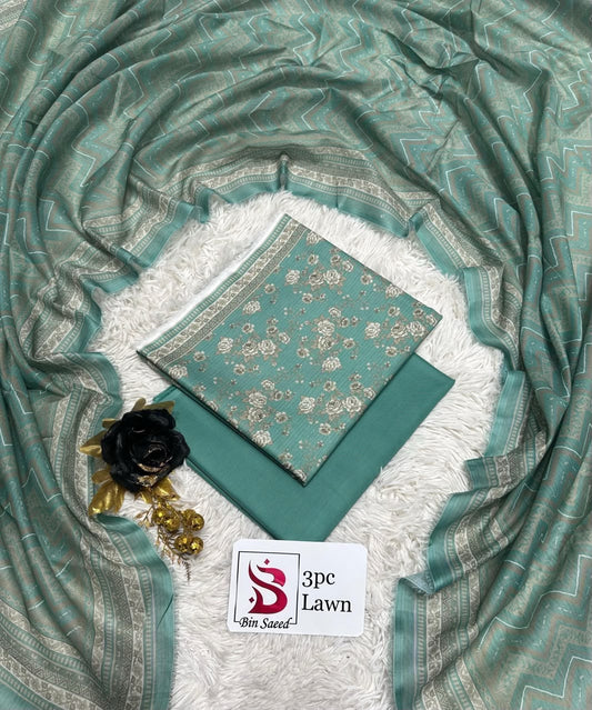 Orignal Binsaeed Lawn 3-piece Unstitched 2026