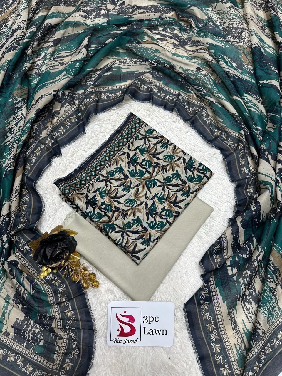 Orignal Binsaeed Lawn 3-piece Unstitched 2026