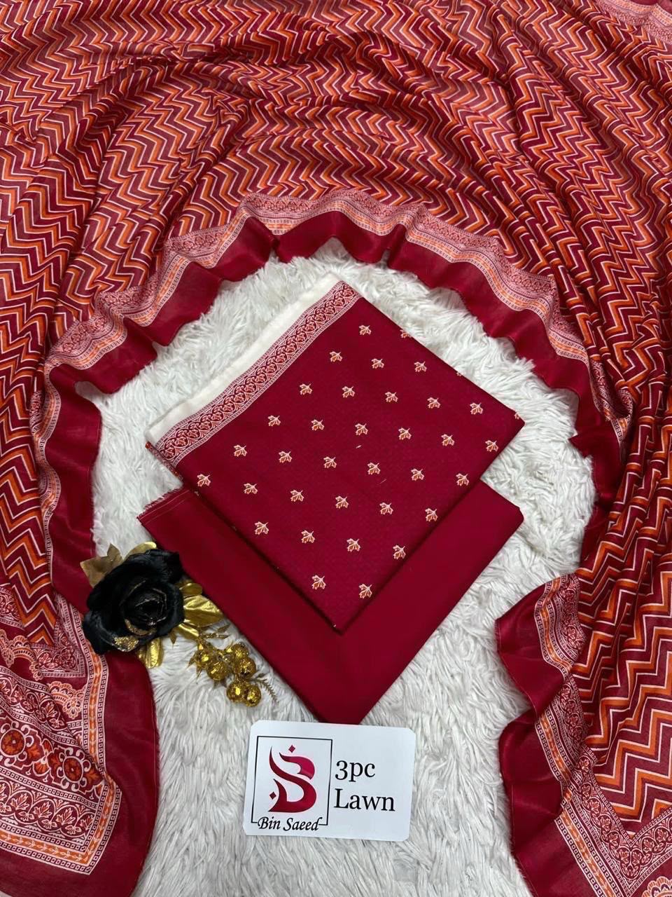 Orignal Binsaeed Lawn 3-piece Unstitched 2026