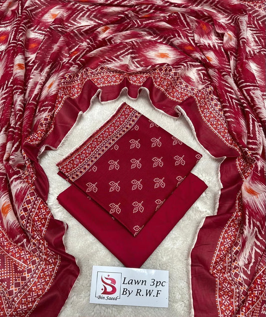 Orignal Binsaeed Lawn 3-piece Unstitched 2026