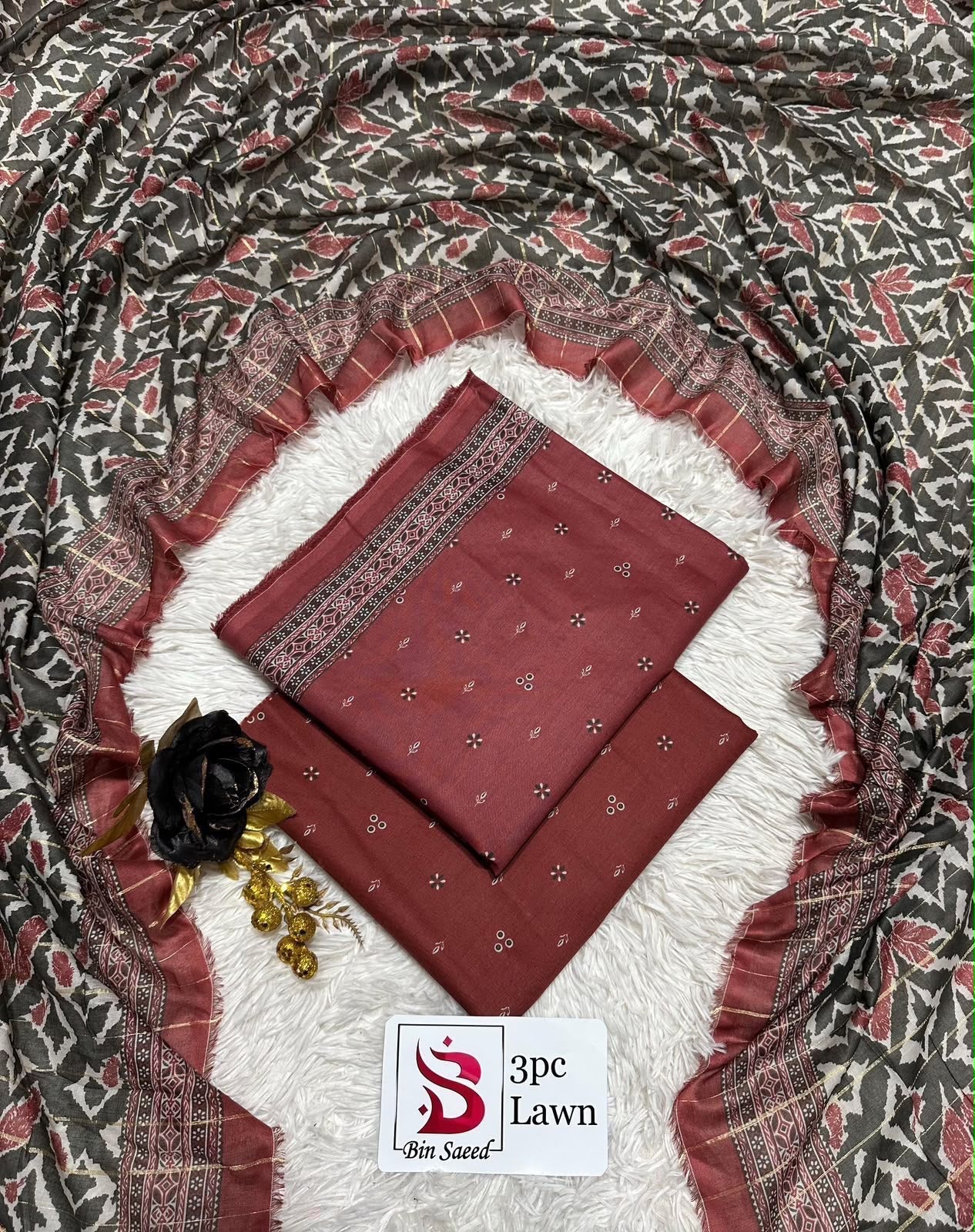 Orignal Binsaeed Lawn 3-piece Unstitched 2026